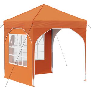 vidaXL Pr&iacute;stre&scaron;ok na p&aacute;rty 192 x 192 x 245 cm Oranžov&aacute;