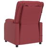 vidaXL Masážne kreslo, vínovo červené, umelá koža