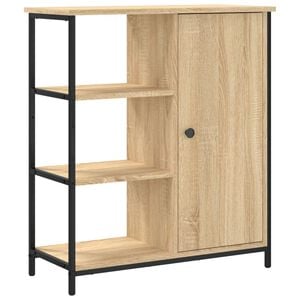vidaXL Komoda, dub sonoma, 70x30x80 cm, imit&aacute;cia dreva