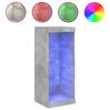 vidaXL Komoda s LED svetlami betónovo sivá 41x37x100 cm