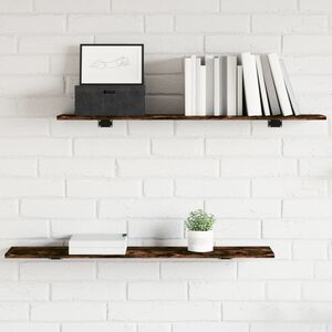vidaXL N&aacute;stenn&eacute; police 4 ks dymov&yacute; dub 100x20x1,5 cm kompozitn&eacute; drevo