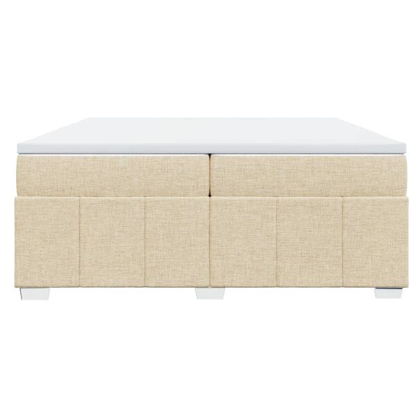 vidaXL Boxspring posteľ s matracom kr&eacute;mov&aacute; 200x200 cm l&aacute;tka