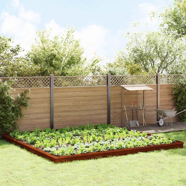 vidaXL Slim&aacute;kov&eacute; z&aacute;brany 20 pcs Hrdzav&yacute;