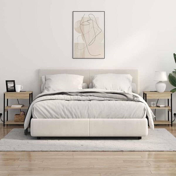 vidaXL Nočn&yacute; stol&iacute;k Sonoma dub 41 x 31 x 51 cm Kompozitn&eacute; drevo