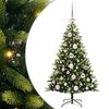 vidaXL Umel&yacute; vianočn&yacute; stromček s kĺbmi 150 LED Zelen&aacute; 120 cm PVC a PE