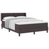 vidaXL Posteľ boxspring s matracom s matracmi Tmavohned&aacute; 140 x 200 cm