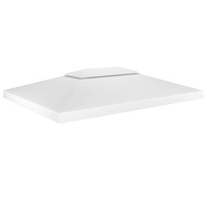 vidaXL Dvojit&aacute; strie&scaron;ka na alt&aacute;nok 310 g/m&sup2;, 4x3 m, biela