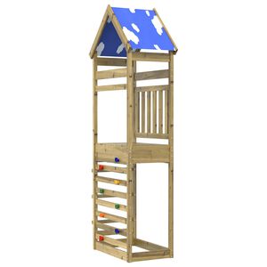 vidaXL Hern&aacute; veža Hned&aacute; 52,5 x 85 x 265 cm Mas&iacute;vne impregnovan&eacute; drevo