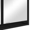 vidaXL Kúpeľňová zrkadlová skrinka s poličkou Čierna 60 x 20 x 60 cm