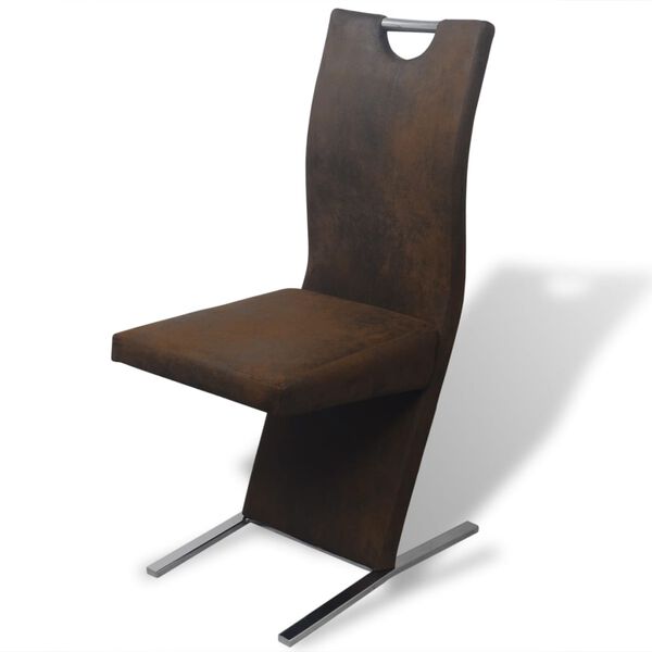 vidaXL Jed&aacute;lensk&eacute; stoličky 2 ks hned&eacute; l&aacute;tkov&eacute;