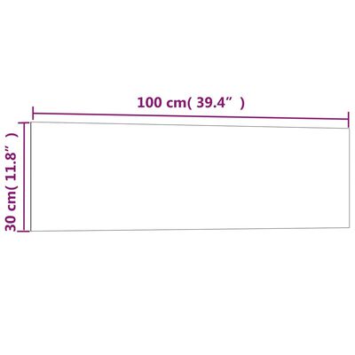 vidaXL Nástenná magnetická tabuľa biela 100x30 cm tvrdené sklo