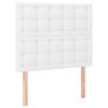 vidaXL Čelo postele biele 100x5x118/128 cm umel&aacute; koža
