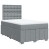 vidaXL Boxspring posteľ s matracom bledosiv&aacute; 120x190 cm l&aacute;tka