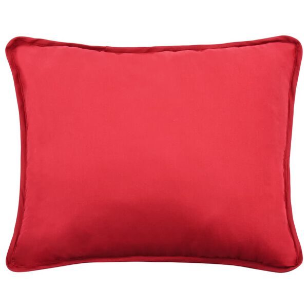 vidaXL Zimný paplón+vankúše, set 3 ks, látka, vínová 240x220/60x70 cm