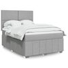vidaXL Boxspring posteľ s matracom bledosiv&aacute; 140x200 cm l&aacute;tka