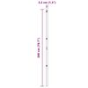 vidaXL Plotové stĺpy 13 pcs Strieborná Ø32mm 200 cm Pozinkovaná oceľ