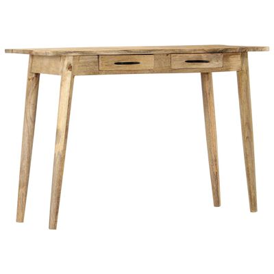 vidaXL Konzolový stolík 115x40x75 cm surové masívne mangovníkové drevo