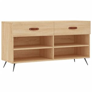 vidaXL Lavička na top&aacute;nky, dub sonoma 102x35x55 cm, kompozitn&eacute; drevo