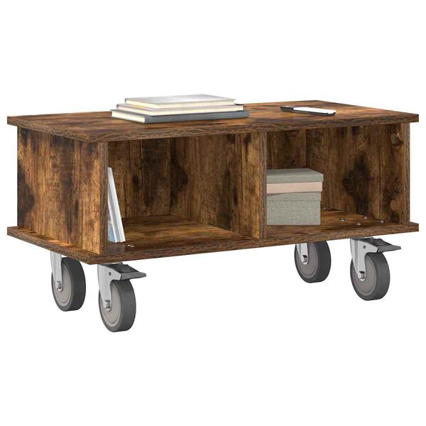 vidaXL TV stol&iacute;k Dymov&aacute; dub 68,5 x 35 x 35 cm Kompozitn&eacute; drevo