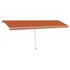 vidaXL Voľne stojaca ručne zaťahovacia mark&iacute;za 600x300cm oranžovohned&aacute;