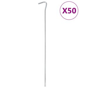 vidaXL Stanov&eacute; kol&iacute;ky 50 ks 30 cm &Oslash;5 mm pozinkovan&aacute; oceľ