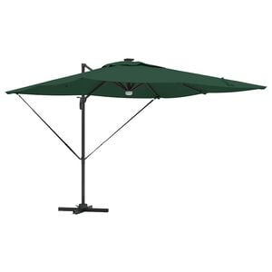 vidaXL Roma Parasol Zelen&aacute; 286 x 284 x 270 cm Hlin&iacute;k a polyester