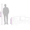 vidaXL Záhradná pohovka s podložkami 140 cm, akáciový masív, sivá