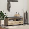 vidaXL Predsieňov&aacute; lavica s vank&uacute;&scaron;om Sonoma dub 100 x 38 x 46 cm