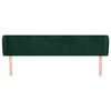 vidaXL Čelo postele so z&aacute;hybmi tmavozelen&yacute; 183x23x78/88 cm zamat