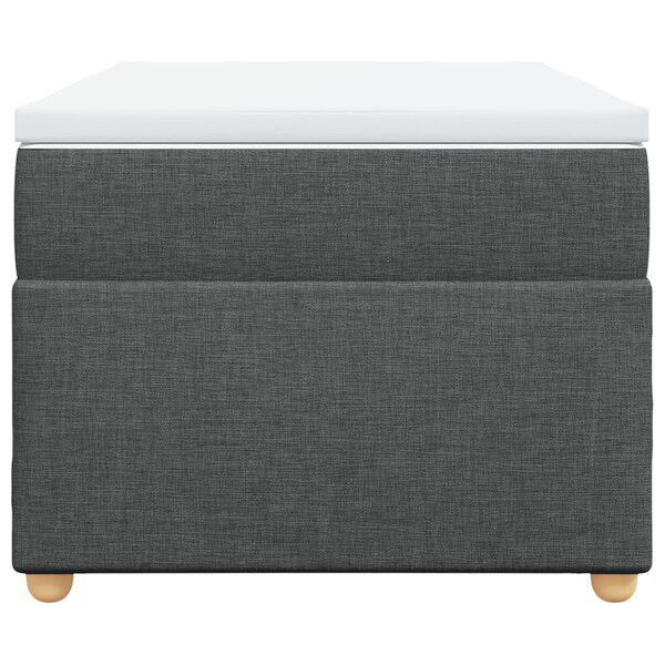 vidaXL Boxspring posteľ s matracom tmavosivá 100x200 cm látka