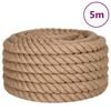vidaXL Jutov&eacute; lano 5 m dlh&eacute; 40 mm hrub&eacute;