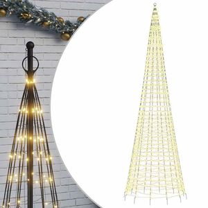 vidaXL LED vianočn&yacute; stromček 1534 LED tepl&aacute; biela 500 cm