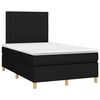 vidaXL Boxspring posteľ s matracom čierna 120x190 cm l&aacute;tka