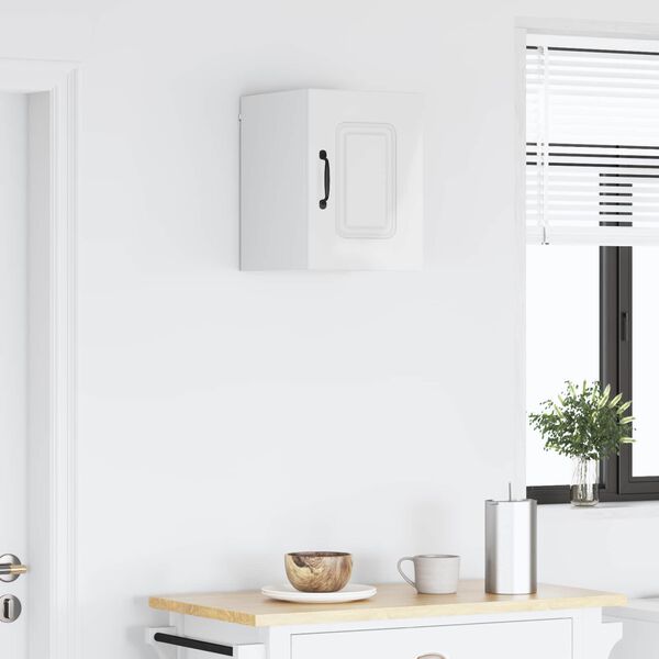 vidaXL Kuchynsk&aacute; skriňa Kalmar Vysok&yacute; lesk bielej 30 x 31 x 40 cm