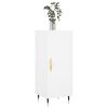 vidaXL Komoda biela 34,5x34x90 cm spracované drevo