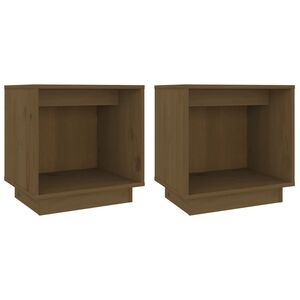 vidaXL Nočn&eacute; stol&iacute;ky 2 ks medovo-hned&eacute; 40x30x40 cm borovicov&eacute; drevo