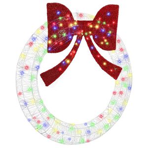 vidaXL Veniec s 150 LED-i Viacfarebn&yacute; 120 cm Akryl