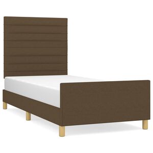 vidaXL Posteľ bez matraca tmavohned&aacute; 80x200 cm l&aacute;tka