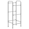 vidaXL Skladovac&iacute; reg&aacute;l na 3 prepravky strieborn&yacute; 50x33x116 cm oceľ