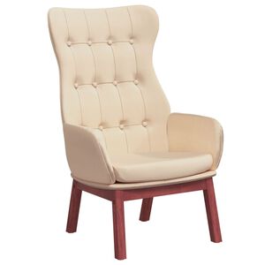 vidaXL Relaxačn&eacute; kreslo kr&eacute;mov&eacute; l&aacute;tkov&eacute;