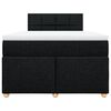 vidaXL Boxspring posteľ s matracom čierny 120x200 cm l&aacute;tka