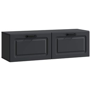 vidaXL N&aacute;stenn&aacute; TV skrinka Čierna 98 x 31 x 30 cm Kompozitn&eacute; drevo