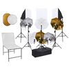 vidaXL Fotografick&eacute; vybavenie a lampy, d&aacute;ždniky, pozadie a reflektor