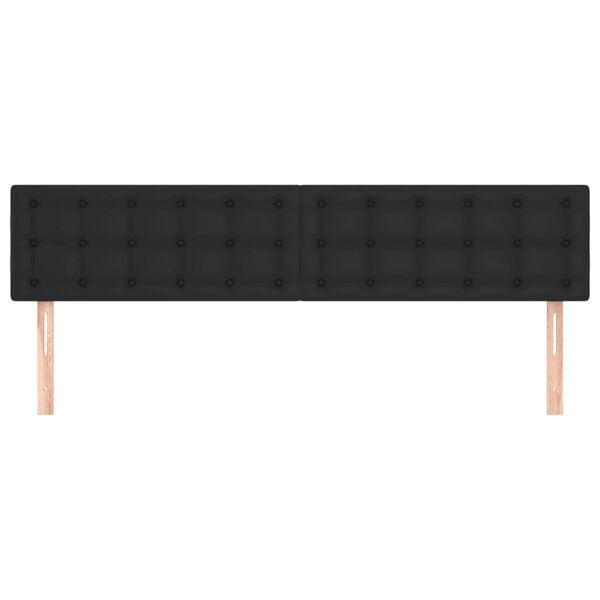 vidaXL Čel&aacute; postel&iacute; čierne 200x5x78/88 cm umel&aacute; koža