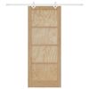 vidaXL Posuvné dvere Hnedá 86 x 211 cm Masívne borovicové drevo