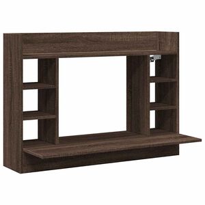 vidaXL N&aacute;stenn&yacute; stol&iacute;k hned&yacute; dub 105x48x75 cm kompozitn&eacute; drevo
