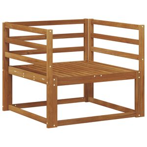 vidaXL Z&aacute;hradn&aacute; stredn&aacute; sedačka Pevn&eacute; ak&aacute;ciov&eacute; drevo Pr&iacute;rodn&aacute;