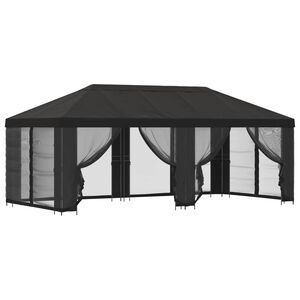 vidaXL Z&aacute;hradn&yacute; alt&aacute;nok so bočn&yacute;mi stenami 6 x 3 m Antracitov&aacute;