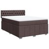vidaXL Boxspring posteľ s matracom tmavohned&aacute; 140x200 cm l&aacute;tka