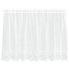 vidaXL Čipkov&aacute; z&aacute;clona Biela 200 x 120 cm Polyester